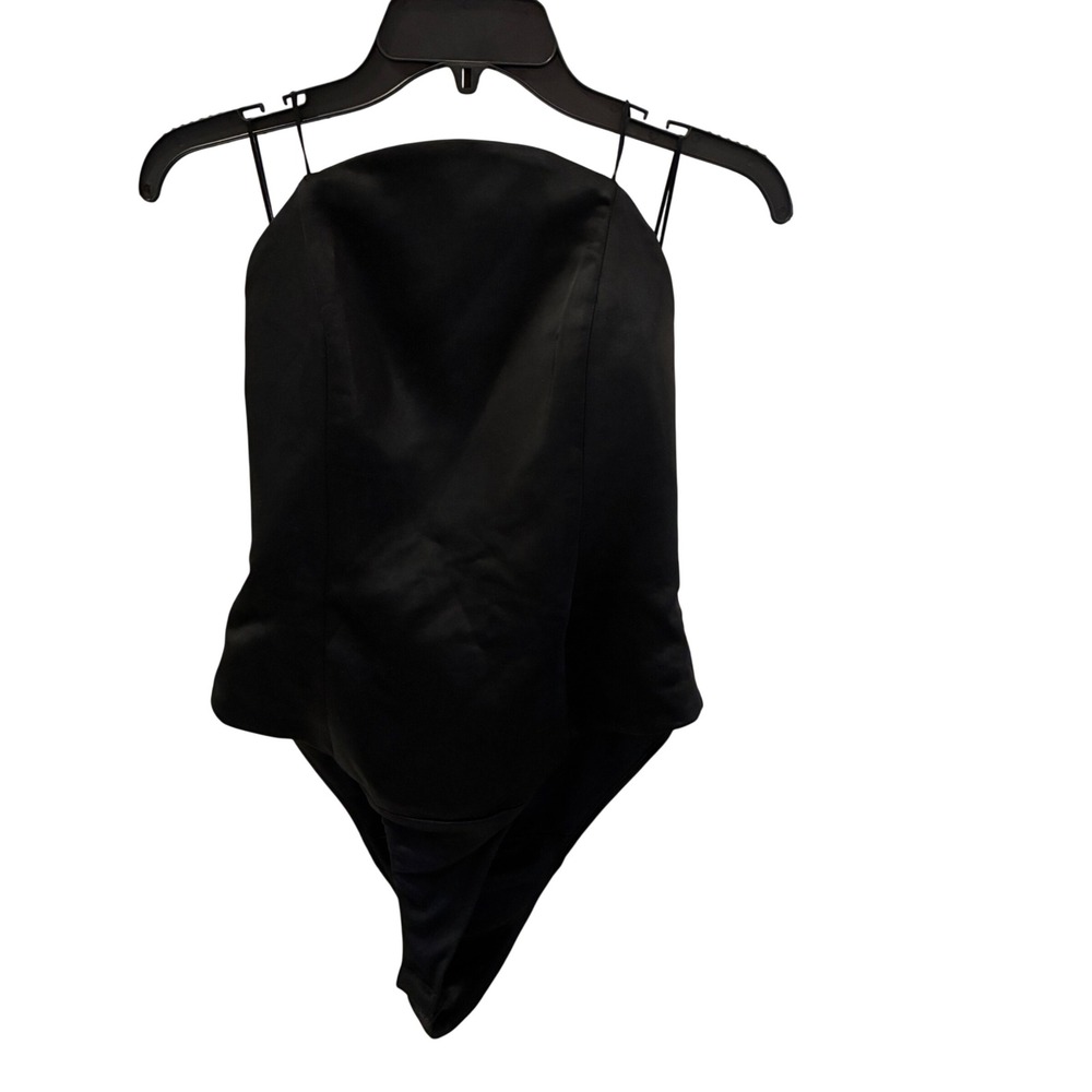 Whimsigoth Zara Strapless Bodysuit NWT Women Size M Black NEW Club Going Out